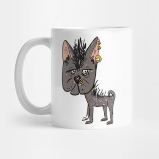 Grumpy Chihuahua with Piercings Mug